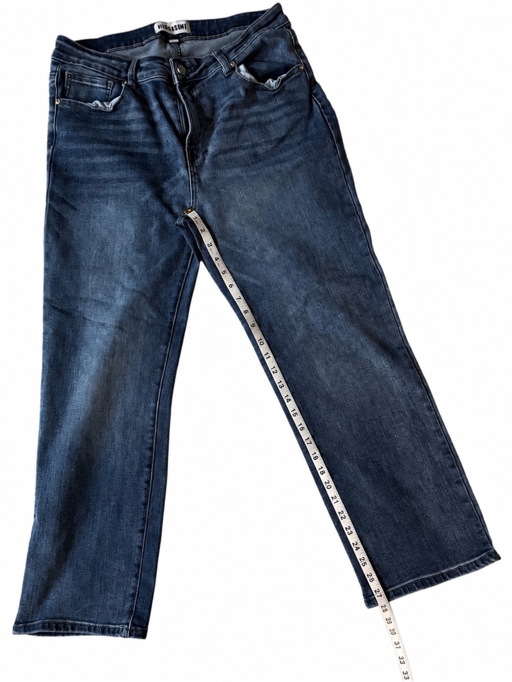 Women's Straight-Leg Jeans in Dark Blue - Classic Fit - Picture 1 of 3